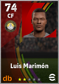 Luis Marimón — CF, OVR 74, MAX 74