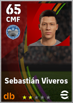 Sebastián Viveros — CMF, OVR 65, MAX 65