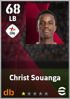 Christ Souanga — LB, OVR 68, MAX 68