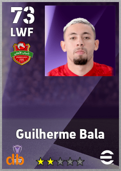 Guilherme Bala — LWF, OVR 73, MAX 73