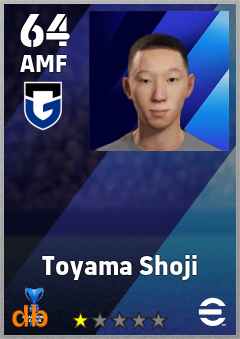 Toyama Shoji — AMF, OVR 64, MAX 64