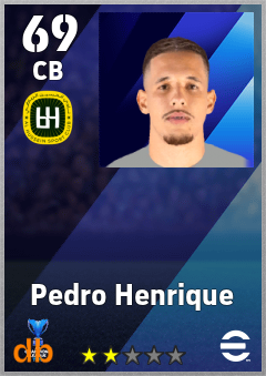 Pedro Henrique — CB, OVR 69, MAX 69