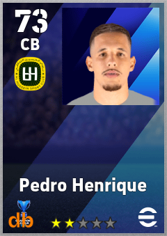 Pedro Henrique — CB, OVR 73, MAX 73