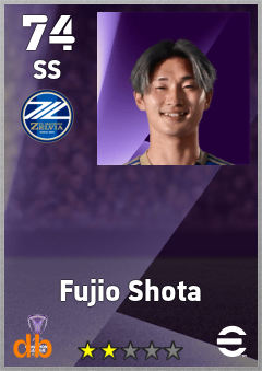 Fujio Shota — SS, OVR 74, MAX 74