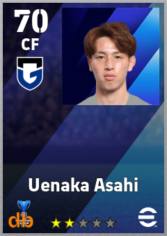 Uenaka Asahi eFootball player card