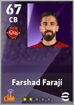 Farshad Faraji eFootball player card