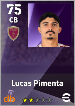 Lucas Pimenta — CB, OVR 75, MAX 75