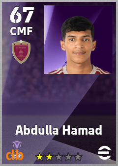Abdulla Hamad eFootball player card