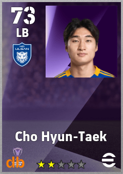 Cho Hyun-Taek — LB, OVR 73, MAX 73