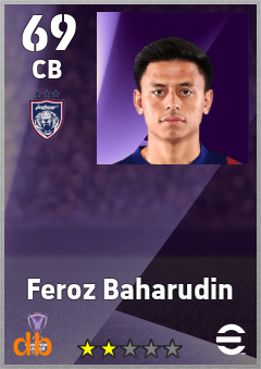 Feroz Baharudin eFootball player card