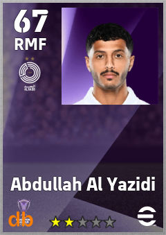 Abdullah Al Yazidi eFootball player card