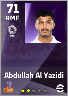 Abdullah Al Yazidi — RMF, OVR 71, MAX 71