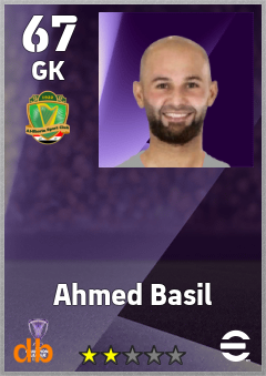 Ahmed Basil — GK, OVR 67, MAX 67