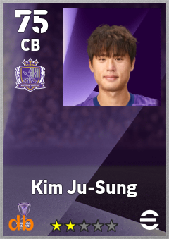 Kim Ju-Sung — CB, OVR 75, MAX 75