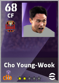Cho Young-Wook — CF, OVR 68, MAX 68