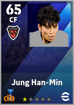 Jung Han-Min — CF, OVR 65, MAX 65