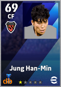 Jung Han-Min — CF, OVR 69, MAX 69