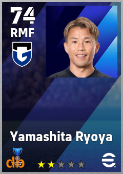 Yamashita Ryoya — RMF, OVR 74, MAX 74