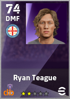 Ryan Teague — DMF, OVR 74, MAX 74