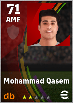 Mohammad Qasem — AMF, OVR 71, MAX 71