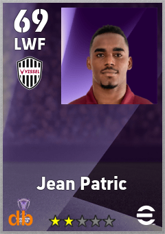 Jean Patric eFootball player card