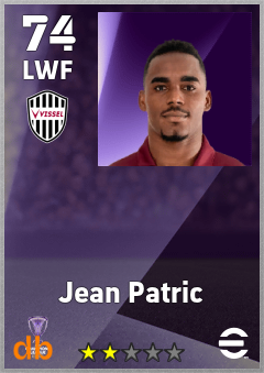 Jean Patric — LWF, OVR 74, MAX 74