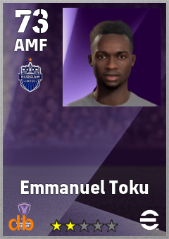 Emmanuel Toku — AMF, OVR 73, MAX 73