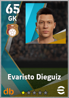 Evaristo Dieguiz — GK, OVR 65, MAX 65