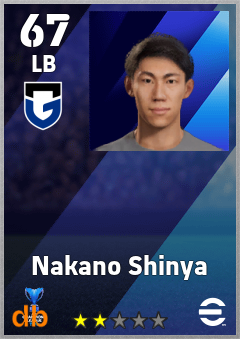 Nakano Shinya — LB, OVR 67, MAX 67