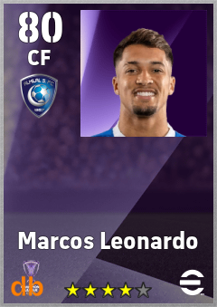 Marcos Leonardo — CF, OVR 80, MAX 80