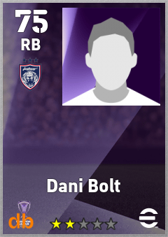 Dani Bolt — RB, OVR 75, MAX 75
