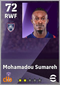 Mohamadou Sumareh — RWF, OVR 72, MAX 72