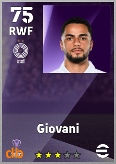 Giovani — RWF, OVR 75, MAX 75