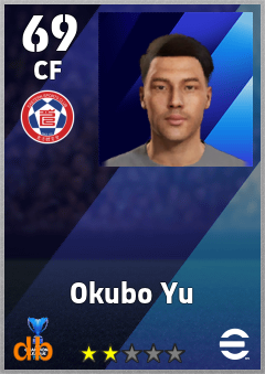 Okubo Yu — CF, OVR 69, MAX 69