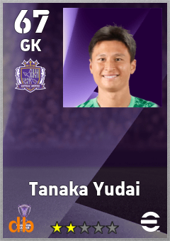Tanaka Yudai — GK, OVR 67, MAX 67