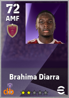 Brahima Diarra — AMF, OVR 72, MAX 72