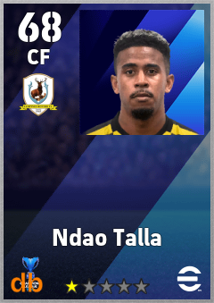 Ndao Talla — CF, OVR 68, MAX 68