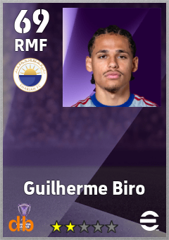 Guilherme Biro — RMF, OVR 69, MAX 69