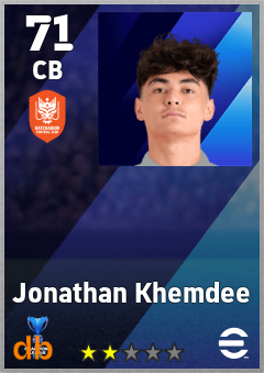Jonathan Khemdee — CB, OVR 71, MAX 71