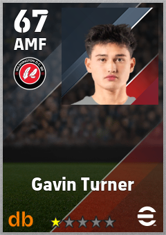 Gavin Turner — AMF, OVR 67, MAX 67