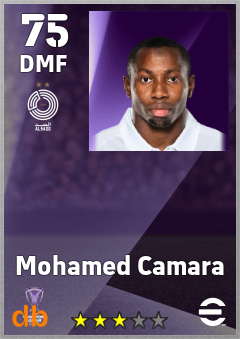 Mohamed Camara — DMF, OVR 75, MAX 75