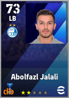 Abolfazl Jalali — LB, OVR 73, MAX 73