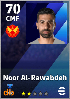 Noor Al-Rawabdeh — CMF, OVR 70, MAX 70