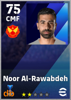 Noor Al-Rawabdeh — CMF, OVR 75, MAX 75