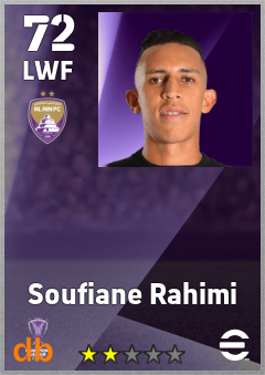 Soufiane Rahimi — LWF, OVR 72, MAX 72