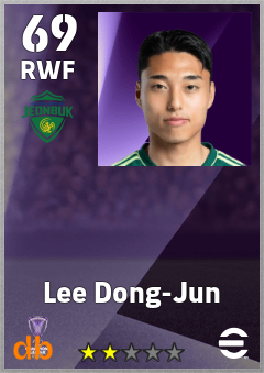 Lee Dong-Jun — RWF, OVR 69, MAX 69