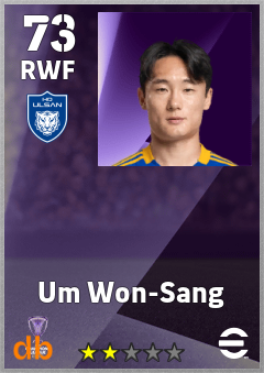 Um Won-Sang — RWF, OVR 73, MAX 73