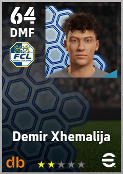 Demir Xhemalija — DMF, OVR 64, MAX 64