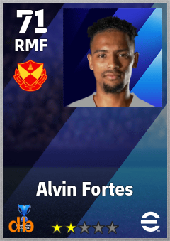 Alvin Fortes — RMF, OVR 71, MAX 71