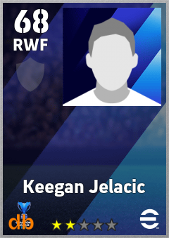 Keegan Jelacic — RWF, OVR 68, MAX 68